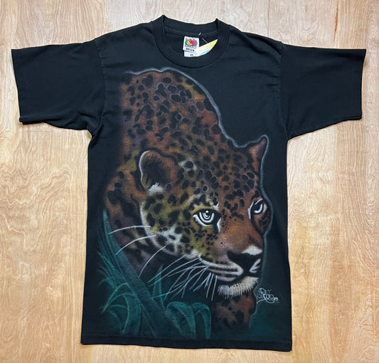 Vintage Custom Airbrush Leopard Single Stitch T-Shirt