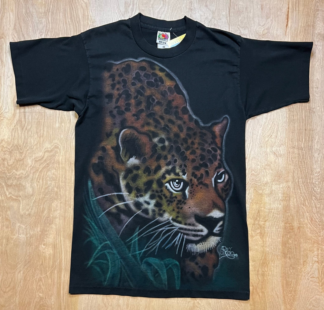 Vintage Custom Airbrush Leopard Single Stitch T-Shirt