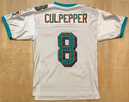 Throwback Miami Dolphins Culpepper Stitched Reebok NFL Jersey