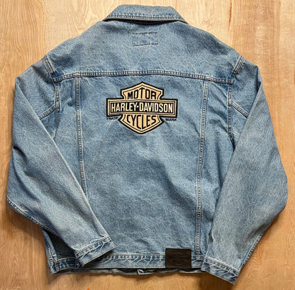 Vintage Harley Davidson Denim Jacket